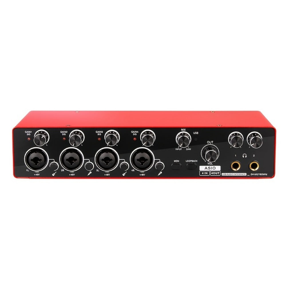 USB Audio Interface, 192Khz, Professional, 4-Channel, Sound for Recording and Streaming