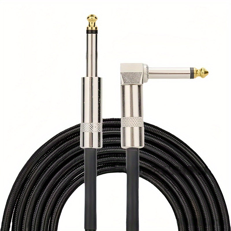 6. 35/6. 5 High-End Hi-Fi Guitar Cable 59. 06 inches, 118. 11 inches, 236. 22 inches - Round, Unshielded, Cat5e Electric Guitar Audio Cable for Bass, Folk Music, Pickup Noise Reduction, Instrument Connection, Flexible Coiling, Reinforced Connectors