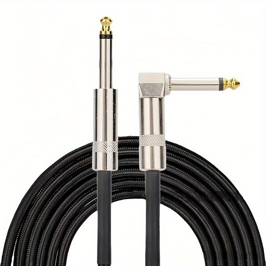 6. 35/6. 5 High-End Hi-Fi Guitar Cable 59. 06 inches, 118. 11 inches, 236. 22 inches - Round, Unshielded, Cat5e Electric Guitar Audio Cable for Bass, Folk Music, Pickup Noise Reduction, Instrument Connection, Flexible Coiling, Reinforced Connectors