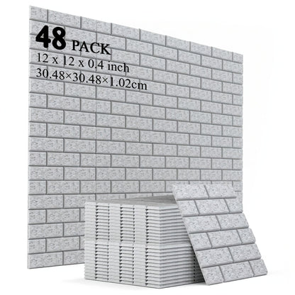 Self-Adhesive 18/48pcs Soundproof Wall Panels, High-Density Flame-Retardant Acoustic Foam Boards for Recording Studios, Home Theater, Game Rooms, Conference Rooms & Bedrooms-Layouts for Seamless Wall Coverage, Apartment Essentials, Renters Furniture