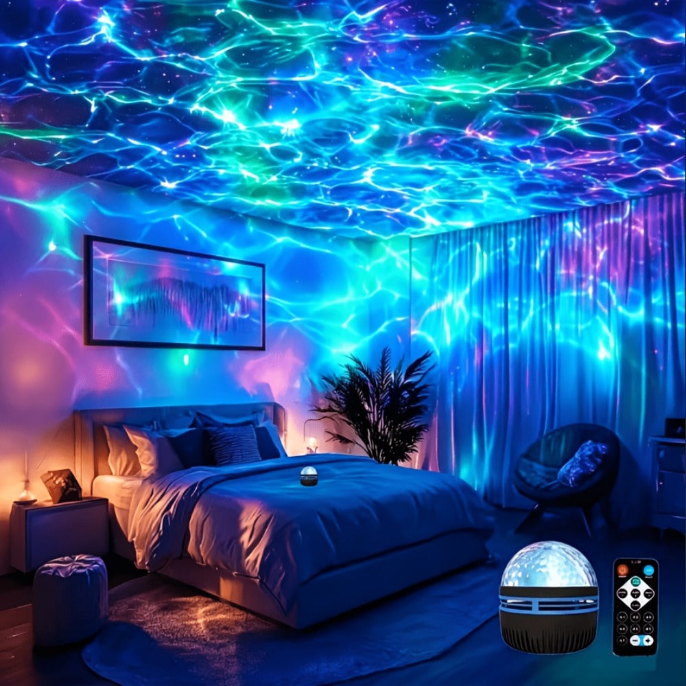 17-Color Star Projector Night Light with Remote, Timer and USB Power