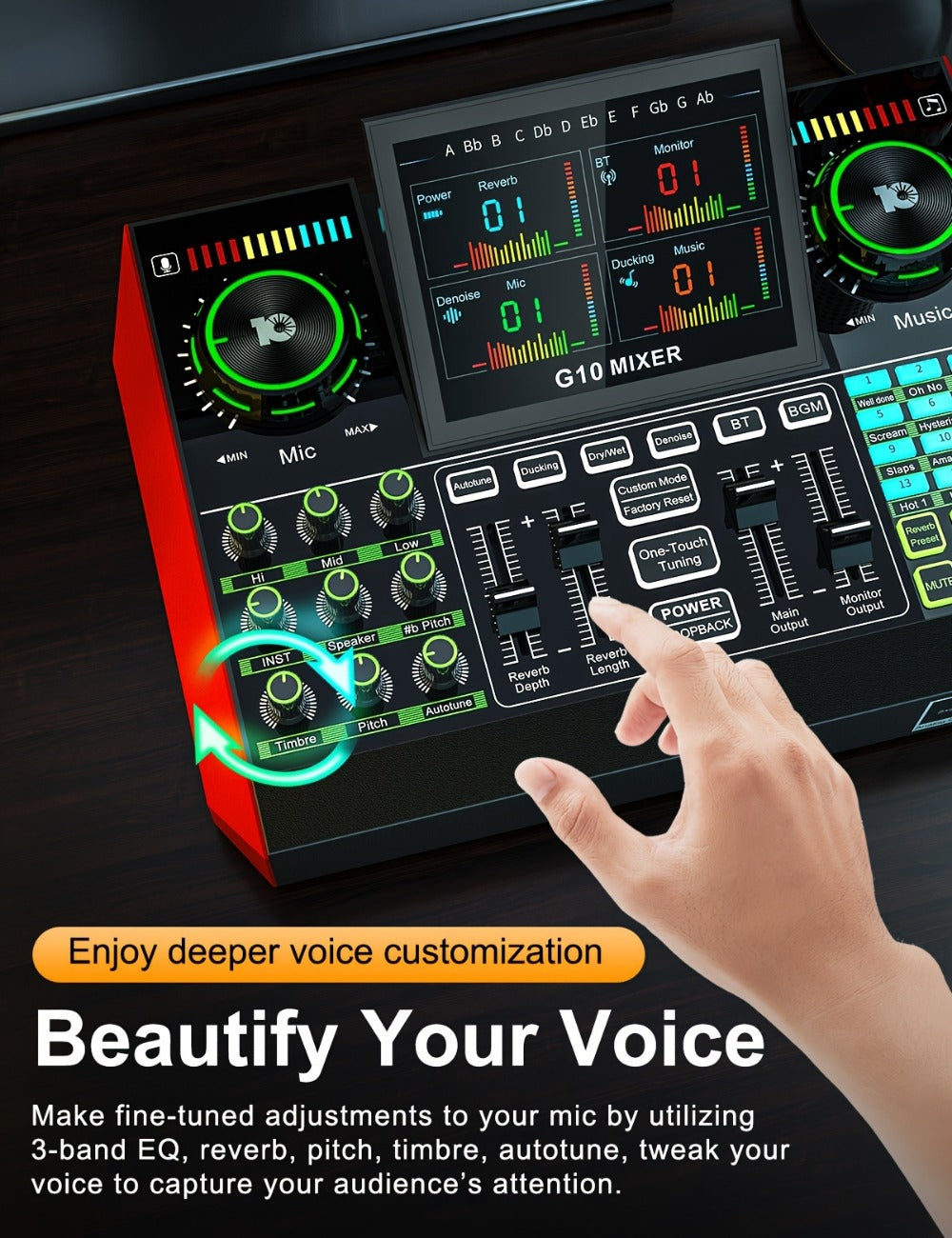 USB Audio Interface, G10-BM700-OTG, USB, 36V, Podcast, Equipment, Bundle for Recording