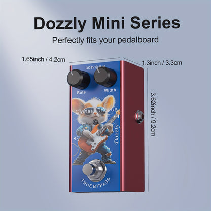 Guitar Effects Pedal, Mini, Overdrive, Ultimate for Electric Guitar Or Bass Tone Shaping
