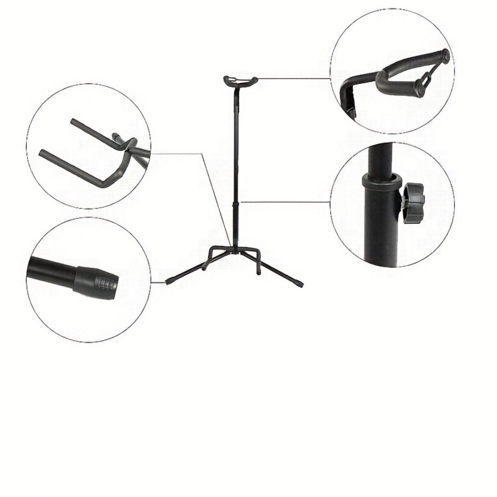 Guitar Stand, Adjustable, Removable, Ergonomic for Holding And Displaying Guitars