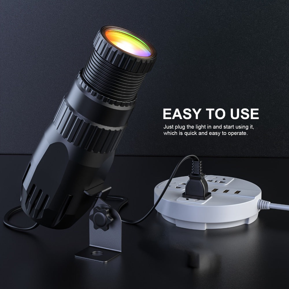 10W RGBW LED Pinspot Stage Light with Remote and Manual Focus