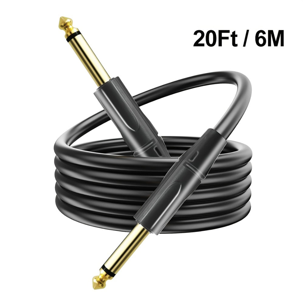 Instrument Cable, 20ft, 10ft, Pro, Audio, Guitar for Connecting Instruments