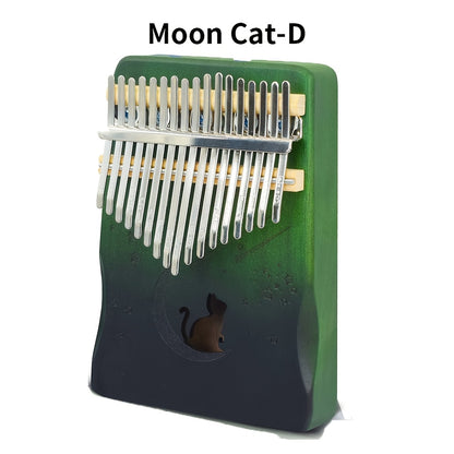10 Types Kalimba Thumb Piano 17 Keys, Portable Mbira Finger Piano Gifts for His And Hers Beginners, with Gift Box, Tune Hammer, Songbook - Musical Instruments Gift
