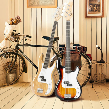 Electric Bass Guitar, 42 mm, Full Size, Glarry, Kit, Full for Lessons and Practice
