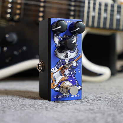 [Mini Guitar Effects Pedal] Ultimate Drive Mini Pedal | Overdrive, Crunch Distortion, US Dream Classic Chorus, Analog Chorus, Digital Delay, Tremolo, Analog Delay | Guitar Effects Pedal DC 9V