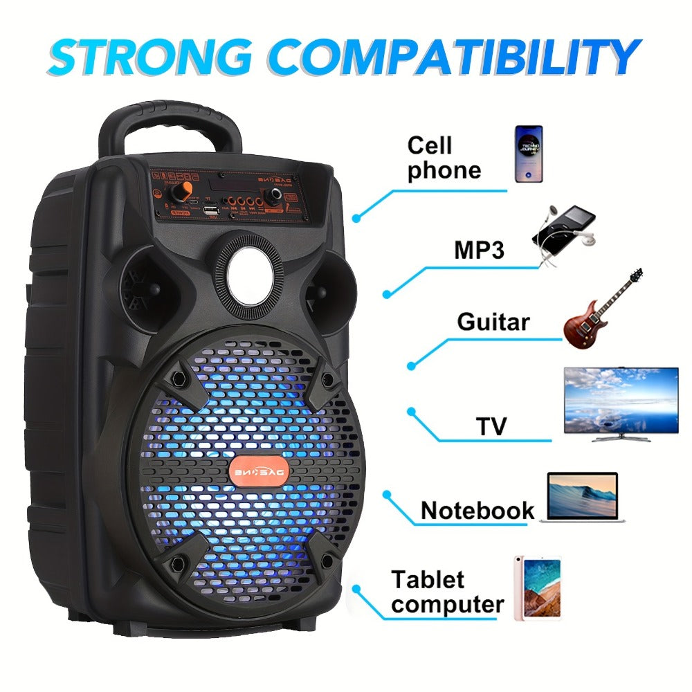 Portable PA Speaker, 1000W, Wireless, USB, BT/TF/TWS/USB/AUX, 1000W for Parties