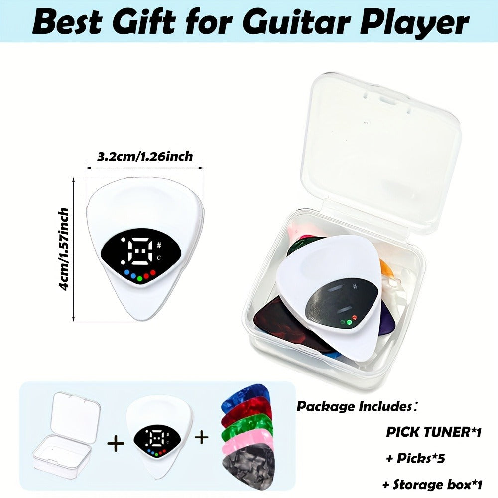 Guitar Pick Set, 2in, Tuner, Set-Include for Practice and Performance