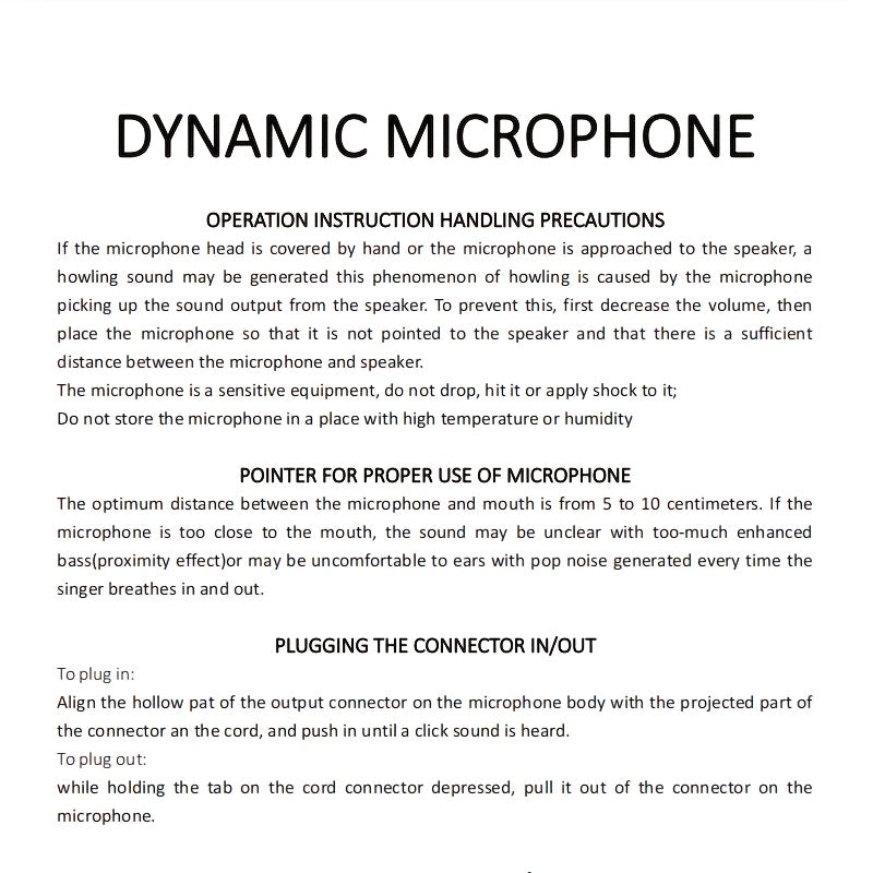 [Enhanced Vocal Clarity] Professional Wired Dynamic Microphone | 57A Supercardioid | Enhanced Vocal Clarity | Ideal for Karaoke, Live Streaming, and Recording | Includes Holder, Storage Bag, and Manual