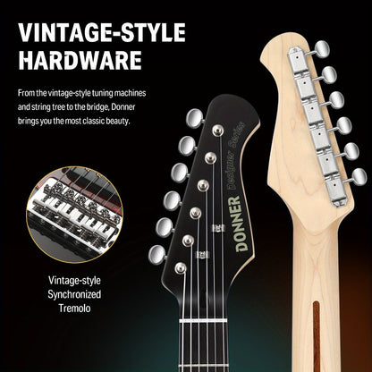 Electric Guitar, 39 Inch, Donner, Inch, Designer for Lessons and Practice