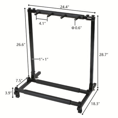 Guitar Stand, Foldable, 2.75 inches, Versatile, Rack for Holding And Displaying Guitars