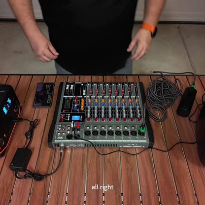 Audio Mixer, USB, Professional, 12-Channel, Controller for Live Sound