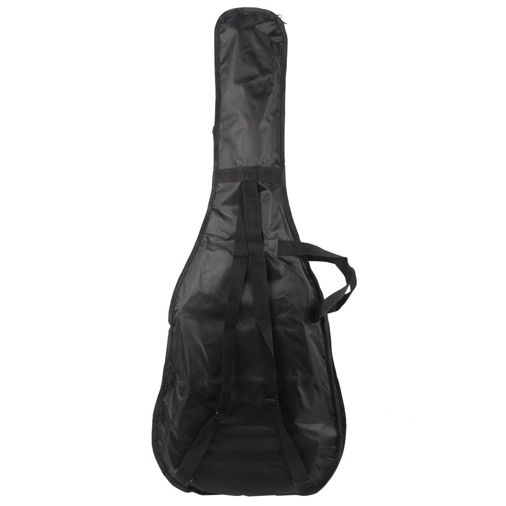 Rosewood Fingerboard Electric Guitar Black with White