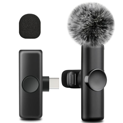 Items! Wireless Microphone, Professional Noise Cancelling Clip on Mic, USB-C Rechargeable, Plug And Play, Suitable for Content Creator Equipment, Video Recording, Interviews, Gaming Mic, Singing Microphone, Phone Microphone