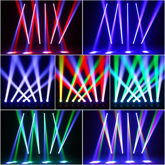 40W LED Moving Head Stage Lighting, Disco Light Beam RGBW Light Effects DJ Party Light with DMX512 for Wedding Halloween Party Disco KTV