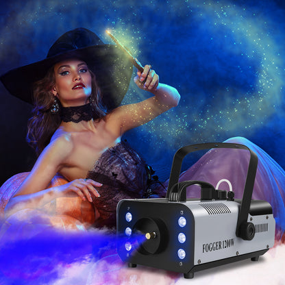 1200W LED RGB DJ Smoke Machine Stage Fog Effect Equipment for Wedding Christmas Halloween Stage Light Fog Machine