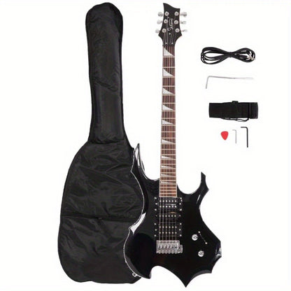MOTOOS Burning Fire Beginner Electric Guitar