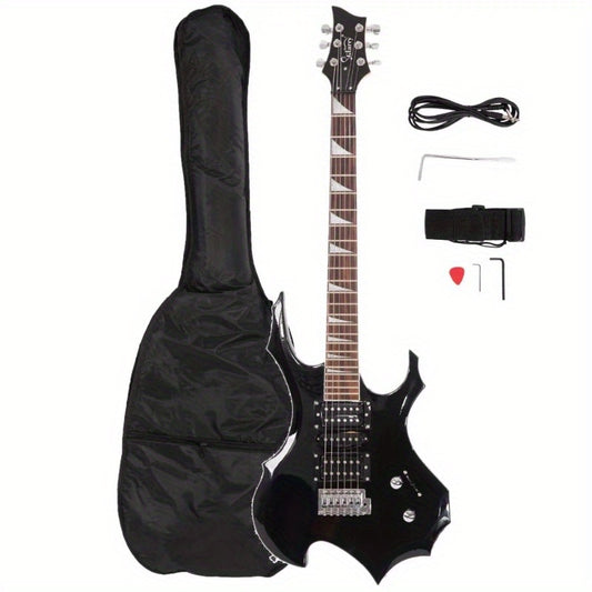 MOTOOS Burning Fire Beginner Electric Guitar