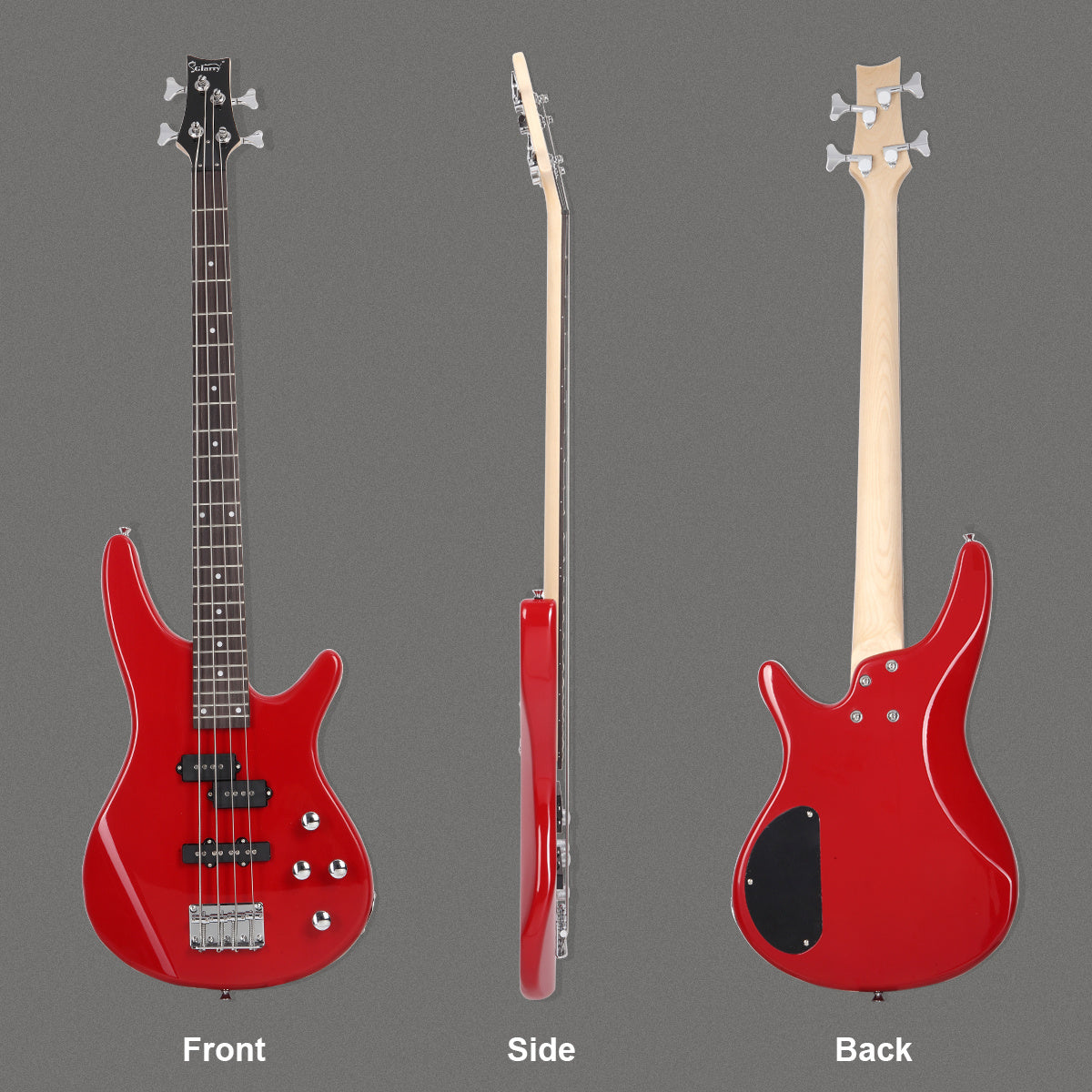 GIB Electric Bass Guitar Full Size 4 String Burlywood