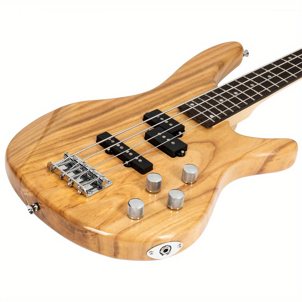GIB Electric Bass Guitar Full Size 4 String Burlywood