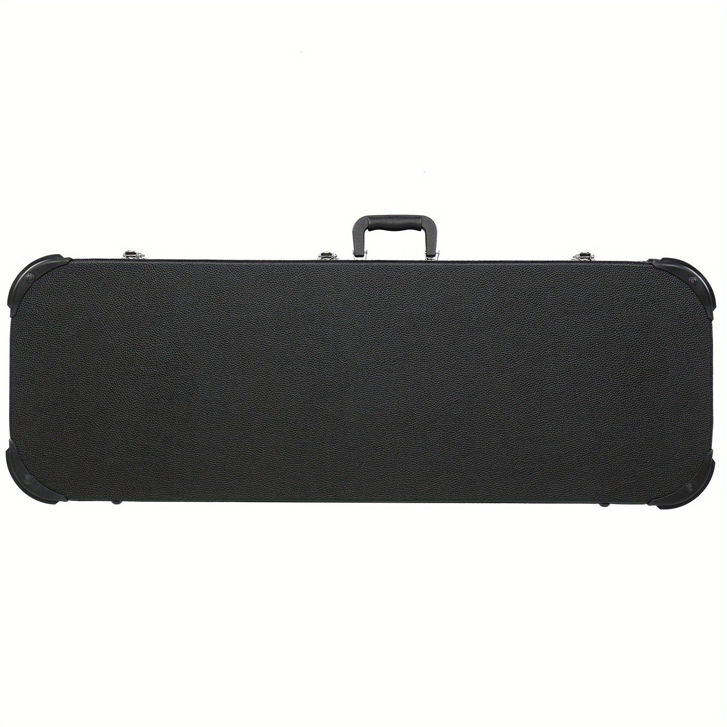 Electric Guitar Square Hard Case with Protective Sleeve Fits ST TL Burning fire 170 Style Electric Guitar Blac