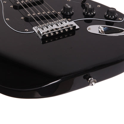 AST Stylish Electric Guitar Kit with Black Pickguard Black