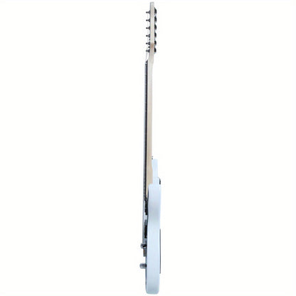 Lightning Style Electric Guitar with Power Cord/Strap/Bag/Plectrums Black And White