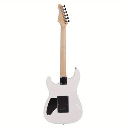 Lightning Style Electric Guitar with Power Cord/Strap/Bag/Plectrums Black And White