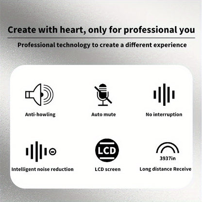 The Four-channel Handheld Lavalier Wireless Microphone System Boasts Professional Sound Quality And Is Ideal For Various Event Settings, Including Parties, Weddings, Churches, And Stages, Enhancing Your Performance With Ultra-high Frequency Effects