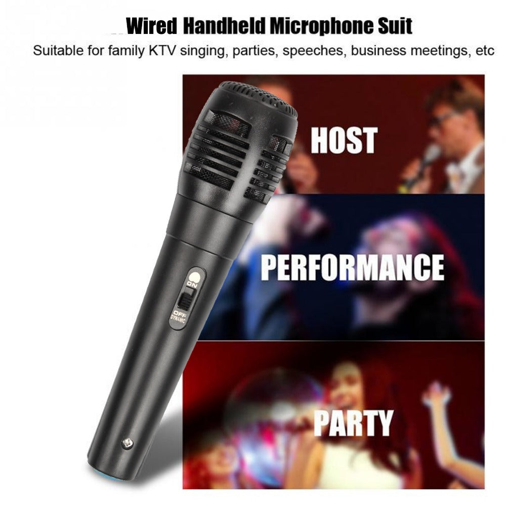 Portable Karaoke System, 3.5mm, Handheld, Wired, Microphone for Parties and Karaoke