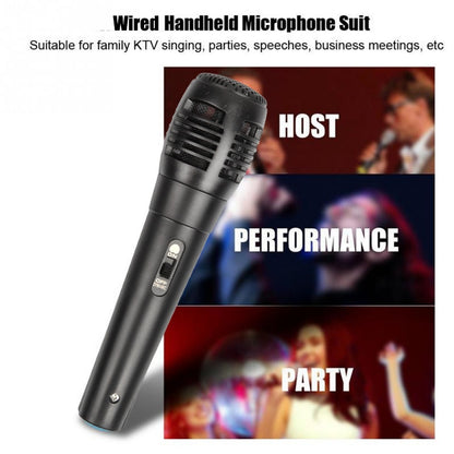 Portable Karaoke System, 3.5mm, Handheld, Wired, Microphone for Parties and Karaoke