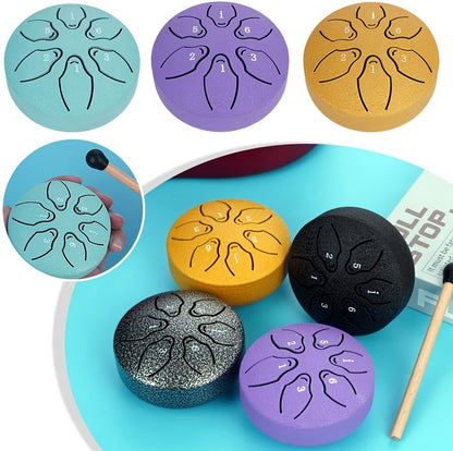 1/6pcs, Bass Drum, Outdoor Garden Rain Drum Air Pulse Drum for Outdoor Rain, Rain Drum And Rain Bell, Garden Instrument Rain Drum, Outdoor Air Pulse Rain Drum for Healing And Meditation (Additions: Cardboard Box, Cloth Bag, Sheet Music, Drumsticks)