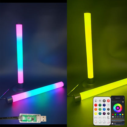 RGB Monitor Light Bars, 2-Piece USB Backlight Set with App and Remote Control