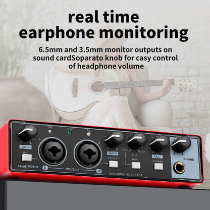 2-Channel USB Audio Interface, 24-Bit/192kHz with 48V Phantom Power