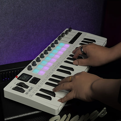 M-VAVE SMK37PRO Professional MIDI Keyboard with 37 Keys, Wireless for Music Composition And Synthesis