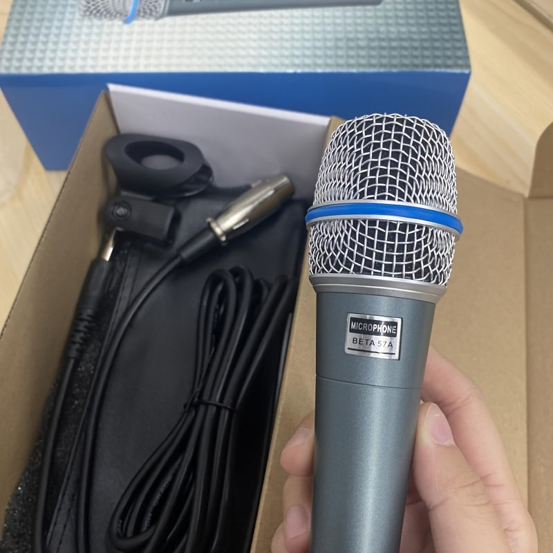 [Enhanced Vocal Clarity] Professional Wired Dynamic Microphone | 57A Supercardioid | Enhanced Vocal Clarity | Ideal for Karaoke, Live Streaming, and Recording | Includes Holder, Storage Bag, and Manual