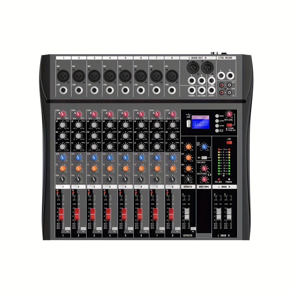 Audio Mixer, USB, Professional, 12-Channel, Controller for Live Sound