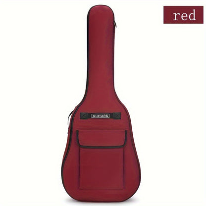 Guitar Case for 40/41 Inches, Featuring a 5Mm Thick Sponge Padding, Made from 600D Oxford Fabric, with an Adjustable Shoulder Strap Length, Lightweight And Durable, Ideal for Acoustic Guitars