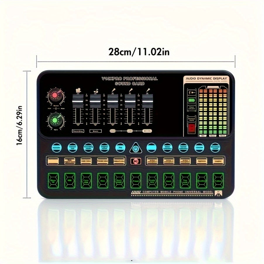 Podcast Equipment Bundle, BM-800 Recording Studio Package with Voice Changer, Live Sound Card - Audio Interface for Laptop Computer Vlog Living Broadcast Live Streaming [V8S for 1/2/V8/V8K for 1/2/F998/M6/V10X Pro], Includes Complimentary Earphones