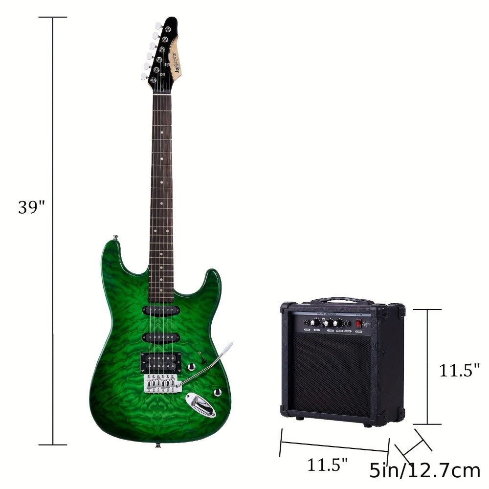 Electric Guitar, Full Size, 39 Inch, Leo, Jaymz, Inch for Lessons and Practice