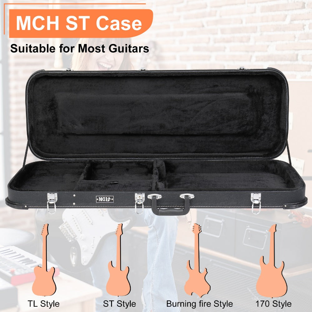 Electric Guitar, Square, Hard, Case for Lessons and Practice