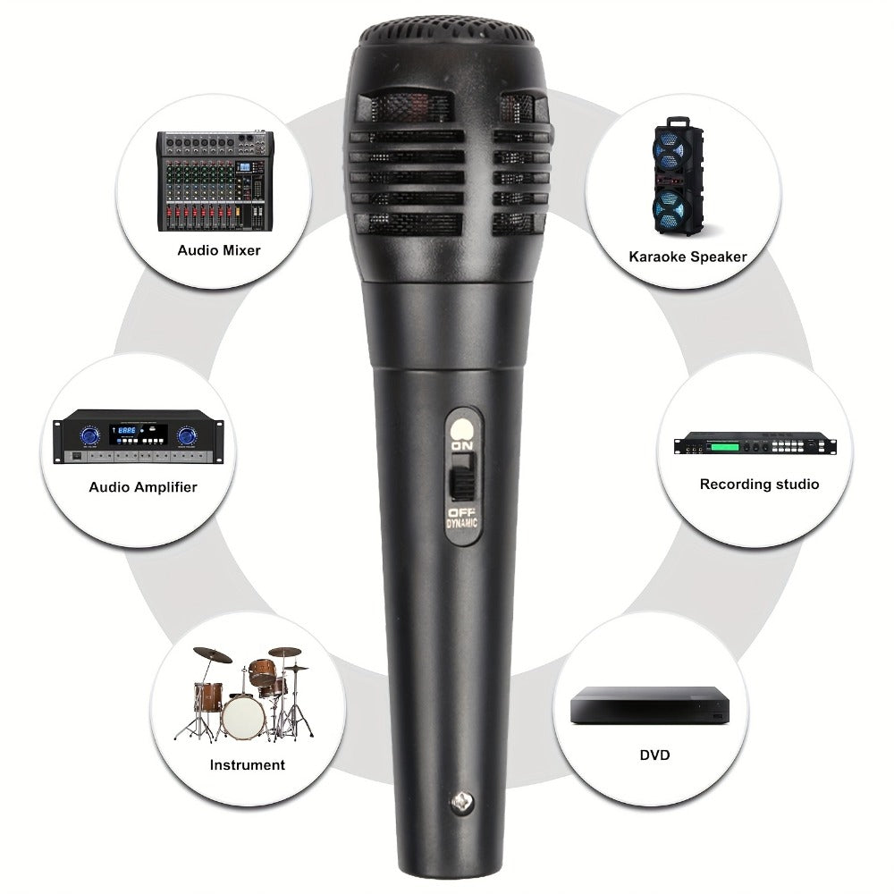 Portable Karaoke System, 3.5mm, Handheld, Wired, Microphone for Parties and Karaoke