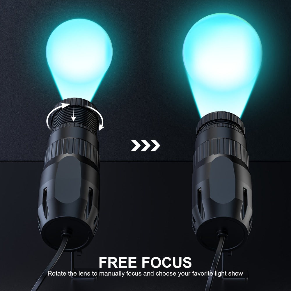 10W RGBW LED Pinspot Stage Light with Remote and Manual Focus
