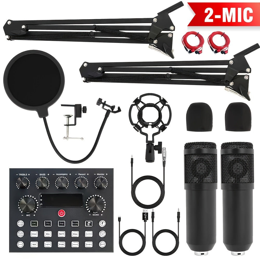 Audio Mixer, Portable, Condenser, Recording, Kit for Live Sound