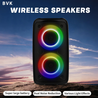 Portable PA Speaker, Upgraded MOS-1265-1 Wireless, RGB, Wireless, MOS-1265, Enhanced
