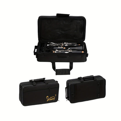 B-Flat Clarinet, 17 Keys, 10pcs, Glarry, Keys, Set for Lessons and Practice
