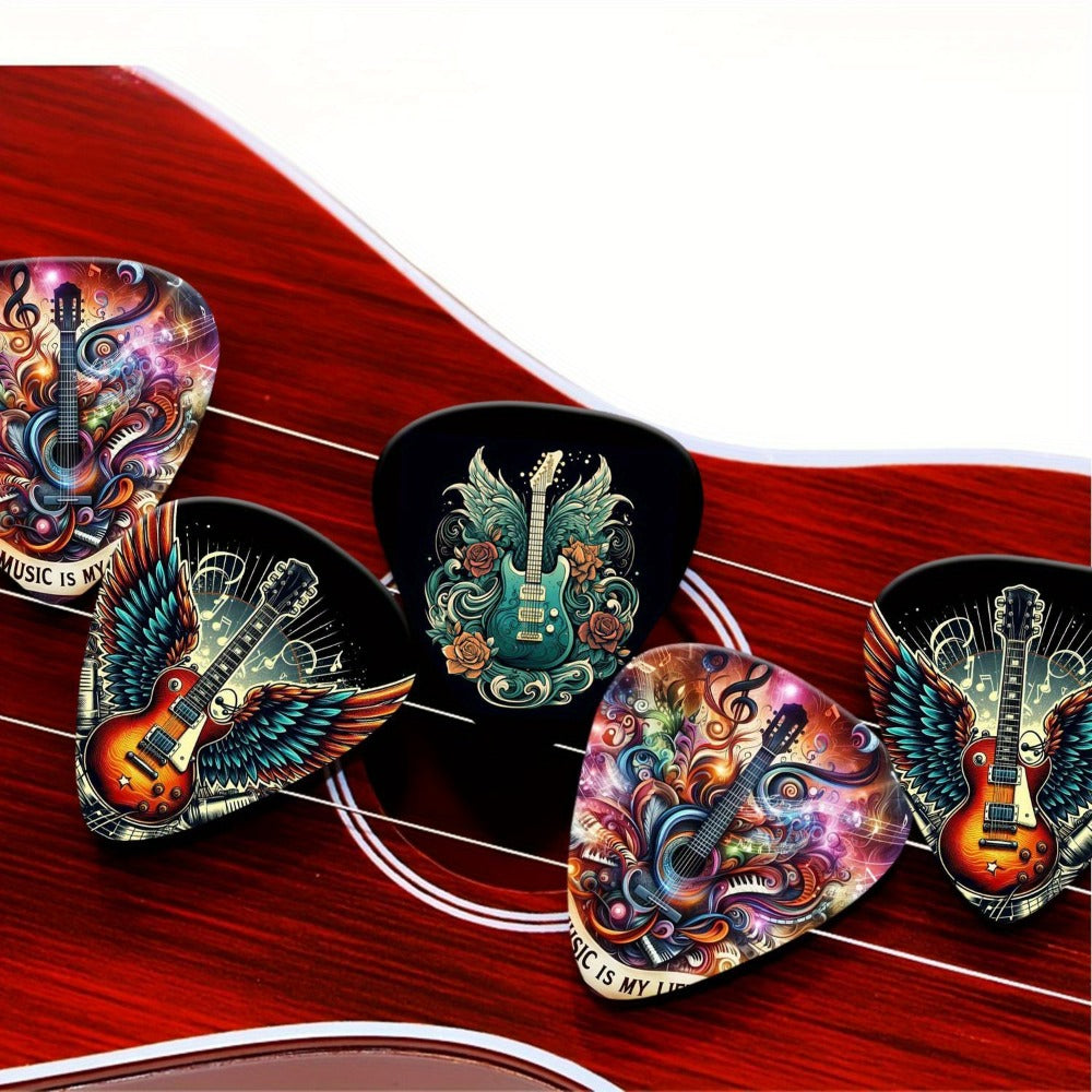 Guitar Pick Set, 1.0mm, 50pcs, 50pcs/box, Random, Band for Practice and Performance